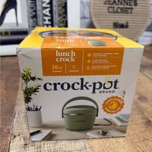 Crock-Pot Lunch Crock Food Warmer 20 oz  Green 
New in box